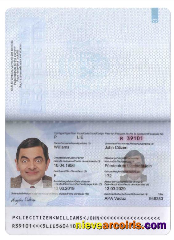 Liechtenstein passport